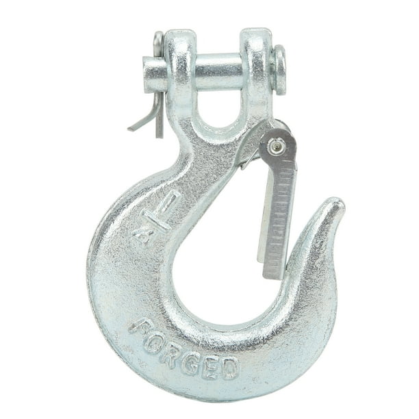 Gancho de horquilla para cadena, gancho deslizante de horquilla de 1/4 pulg. Gancho de cadena de remolque Gancho de horquilla Acabado de lujo