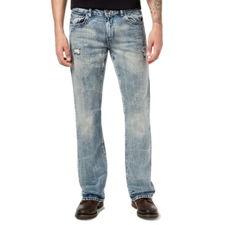 INC Jeans - Light Wash Mens 30x30 Distressed Boot Cut Jeans 30 ...