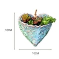 thumbnail image 4 of Pot Succulent en Forme de Coeur Créatif Élégant Design Pot de Jardinière en Résine pour l'Intérieur et l'Extérieur, 4 of 4