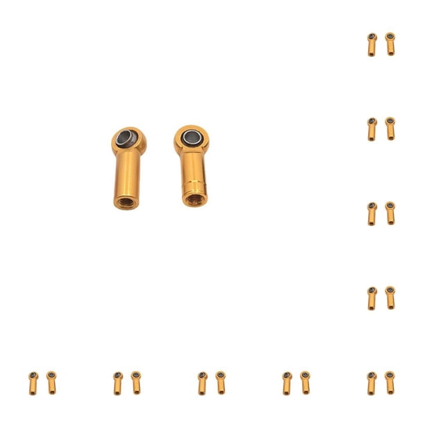 Tholdsy Soportes de cabeza de bola de 2 piezas, accesorios de mejora de articulación de enlace de pieza de actualización, extremos de barra de Dorado 10piezas Tholdsy CBP339853