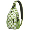 thumbnail image 1 of Lightweight Banana Print Sling Backpack, Durable Crossbody Bag with Cute Tropical Yellow Fruit Pattern and Funny Cartoon Design for Travel and Outdoor Use, 1 of 6