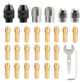 thumbnail image 1 of Kit de Mandrin de Perceuse 28 Pcs Pièces de Moulin Électrique Remplacement 4486 Manche de Mandrin Sans Clé Outil Rotatif, 1 of 6