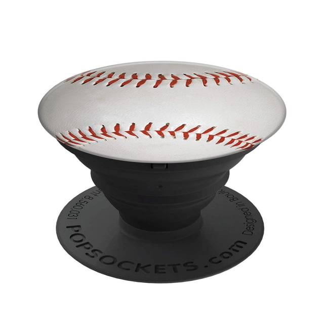 Soporte y Agarre Plegable para Celular PopSockets con Diseño de Béisbol