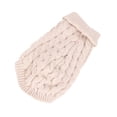 thumbnail image 4 of EeaseMX Suéter fino, disfraz de moda para mascotas, ropa de punto, suministros para cachorros de perro (beige, talla XL), 4 of 7