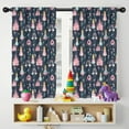 thumbnail image 5 of Blackout Kids Curtains,Dark Blue Princess Castle Night Pattern Childrens Insulated Curtains Set Of 2,Bedroom Essentials,Toddler Room Decor 42"x54", 5 of 5