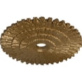 thumbnail image 3 of Ekena Millwork 24 3/4"OD x 3 1/4"ID x 1 7/8"P Eryn Ceiling Medallion (Fits Canopies up to 4"), Hand-Painted Pale Gold, 3 of 6
