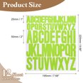 thumbnail image 2 of 12 Sheet Vinyl Letter Sticker, 1 Inch, 2 Inch 624Pcs Stick Letters, Light Green, 2 of 6