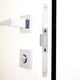 thumbnail image 5 of 4 placas de cierre de acero inoxidable en forma de T para puertas interiores. Protectores de cerradura para mayor seguridad y estilo., 5 of 8
