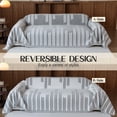 thumbnail image 4 of Jessy Home Sofa Cover Sofa Slipcover Couch Cover Protector Durable Multi-Function Furniture Cover for Dogs Cats Home Decor 71"x 150"Light Gray, 4 of 8