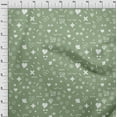 thumbnail image 4 of oneOone Georgette Viscose Light Green Fabric Doodle Quilting Supplies Print Sewing Fabric By The Yard 42 Inch Wide, 4 of 4