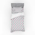 thumbnail image 1 of Rose Duvet Cover Set, Romantic Vintage Flowers with Leaves and Stalks Blossoming Cottage Meadow, Bedding Set with Shams and Fitted Sheet, 3 Sizes, by Ambesonne, 1 of 3
