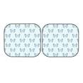 thumbnail image 7 of Windshield Sun Shade, Blue butterfly checkered Foldable Car Sun Shade Windshield for Front, 2 Pieces, 7 of 7