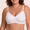 White, variant on Womens Invisible Embrace Wireless Bralette - 3D Soft Support Bra with Sculpted Back & No-Ride-Up Underband(White)