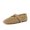 Tan, variant on Monet Woven Mary Jane Flats for Women, Comfortable Ballet Flats with Adjustable Gold-Tone Buckle Strap and Memory Foam Cushioning