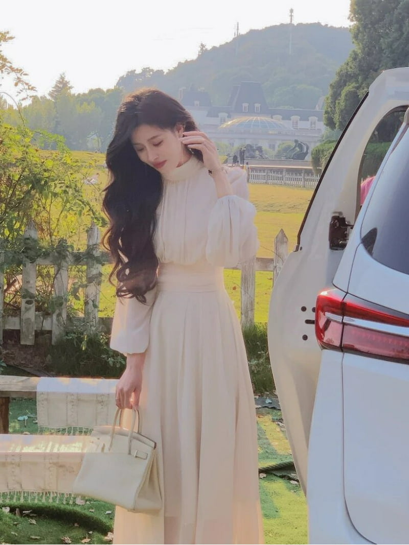 韓国 ワンピース [DEINET] MARGOT LONG TURTLE NECK DRESS Margot dress – Fenity