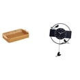 thumbnail image 1 of Cestas de almacenamiento,Cestas de almacenamiento de cocina tejidas con asas hechas a mano,Reloj de pared,Reloj de pared con diseño de pájaro,reloj colgante de acrílico negro,Reloj de pared, 1 of 8