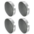 thumbnail image 1 of Unique Bargains 4 Pcs 58mm 4 Clips Auto Wheel Rim Hub Center Caps Cover with Black Sticker Silver Tone, 1 of 6