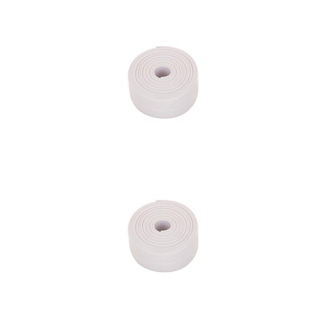 Cateissary Cinta autoadhesiva para sellar paredes de baño, tira de calafateo, rollo de sellador impermeable, moldura para borde de lavabo Type1 NO1
