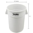 thumbnail image 5 of Global Industrial 44 Gallon Garbage Can, White, 5 of 5