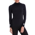 thumbnail image 2 of SParms SP-WOM-FUL-PL-HIGH-BLK-XL Plain Logo Full Body High Neck for Womens, Black - Extra Large, 2 of 10