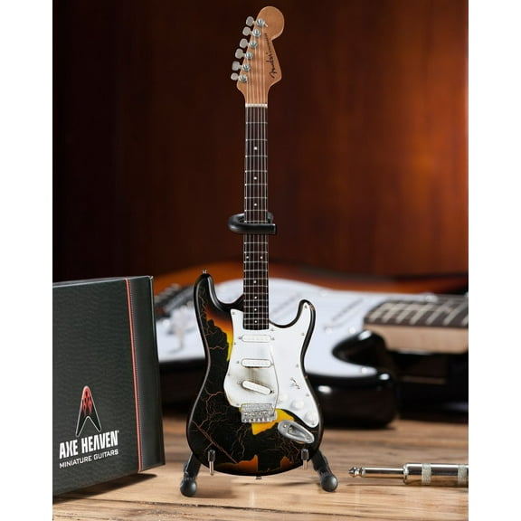 Jimi Hendrix Fender Stratocaster Signature Burnt 10 Inch Miniature Guitar