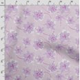 thumbnail image 3 of Soimoi Floral Print,Cotton Poplin, Sewing Fabric Sold by The Yard 42 Inch Wide,Sewing Craft Quilting/Quilt Making Fabric, Light Purple, 3 of 5