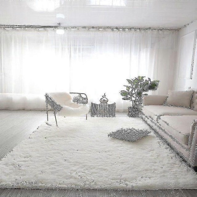 Large Plush Carpet Living Room Decoration Fluffy Rug Thick Bedroom Carpets Anti-slip Floor Soft Lounge Rugs Solid Mat