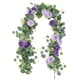 thumbnail image 4 of Arreglo floral de enredaderas artificiales, hebras versátiles de eucalipto sintético Púrpura, 4 of 7