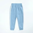 thumbnail image 3 of NAISIBABY Boys Girls Sweatpants, Striped with Pockets Banded Waist Casual Active Fit Jogger Pants Blue 10T, 3 of 6