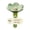 Green, variant on Flower Shaped Ceramic Bee Drinking Station Outdoor Pollinator Feeder Water Bowl for Garden