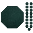 thumbnail image 1 of Furnish My Place Modern Plush Solid Forest Green Color Rug - Pets and Kids Friendly Rug, Indoor/Outdoor Mat, Area Rugs Great for Kids, Pets, Event, Living Room, Made in USA, 3' Octagon - Set of 20, 1 of 10