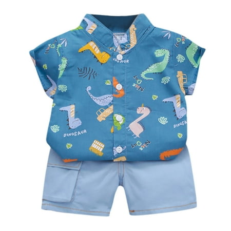 

Baby Boy Clothes OutfitsCottonCartoon PrintedCasual2PC Set For 2-3 Years