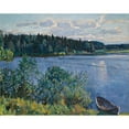 thumbnail image 2 of Sergei Arsenevich Vinogradov 24x20 Gold Ornate Framed and Double Matted Museum Art Print Titled - The Lake, 2 of 4