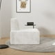 thumbnail image 3 of Silla de bolsa de frijol, silla de ocio, sofá de cordero modular, sofá de aterrizaje para adultos, silla de chimenea, silla de lectura, adecuado para Sala de estar, dormitorio, oficina, beige, 3 of 5