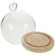 thumbnail image 2 of FELTECHELECTR juego de cúpula de cristal redonda con base de madera para exhibición de flores eternas., 2 of 7