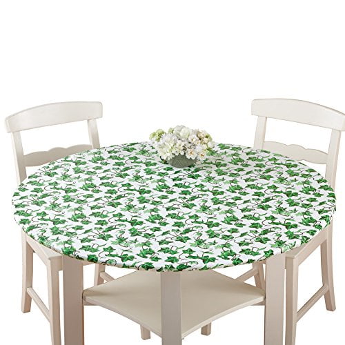 Etc Fitted Elastic Table Cover, Round Table Cover With Elastic