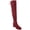 Burgundy Micro, variant on Womens Zipper Dressy Over-The-Knee Boots