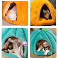 thumbnail image 3 of Cat Beds for Indoor Cats, Pumpkin Cat House,Cute Pumpkin Shape Cat Cave Bed Cat Tent with Removable Cushion, Warm Cave Nest Sleeping Bed Puppy House for Cats Small Dogs, 3 of 9