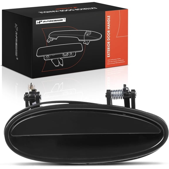 A-Premium Front or Rear Right Passenger Side Exterior Door Handle Compatible with Chevrolet Impala 2000-2005, Monte Carlo 2004-2005 & Buick Regal 2003-2004, Century & Pontiac Grand Prix, Smooth Black