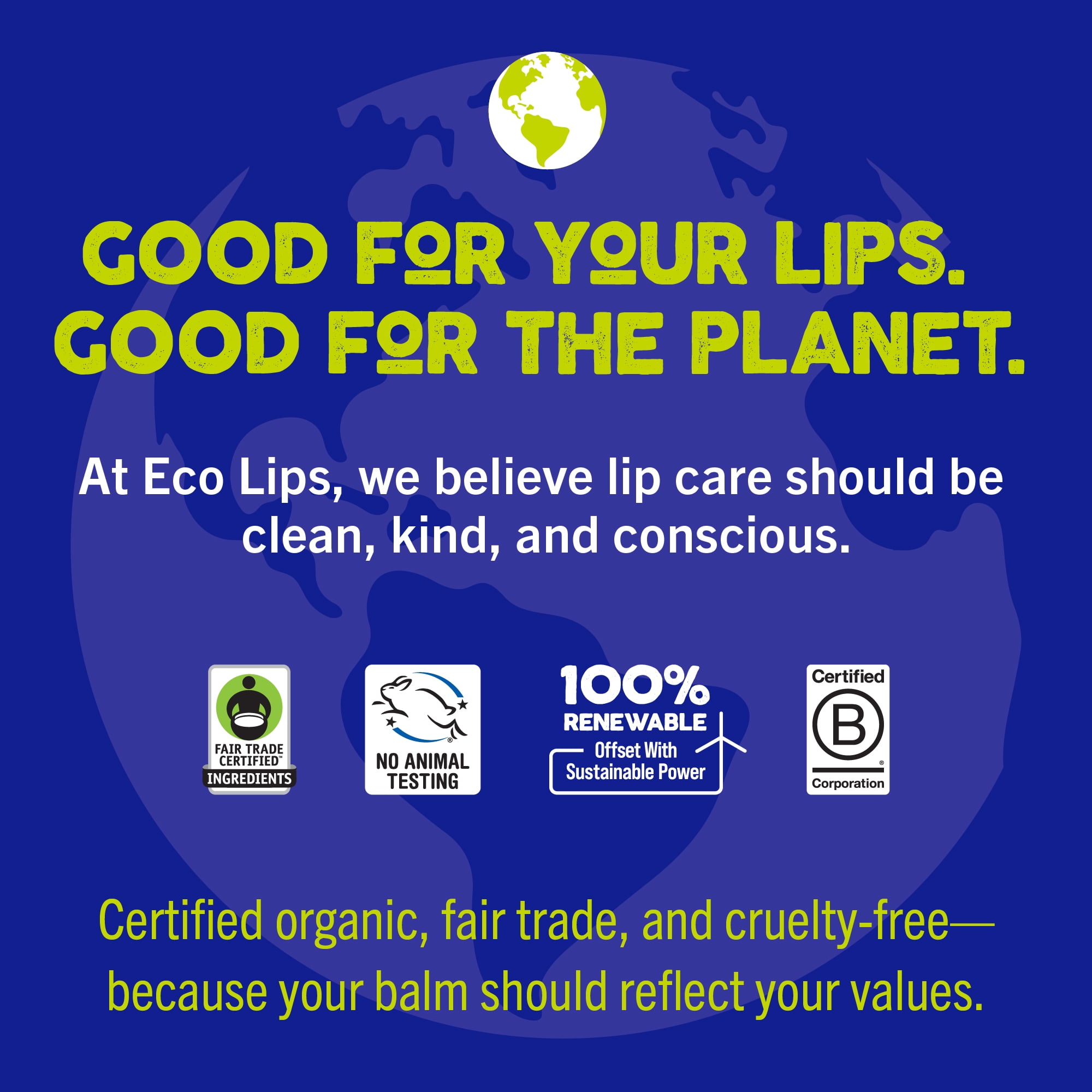 Eco Lips Classic Plant Pod Sport Broad Spectrum SPF 30 Sunscreen Lip Balm, 6 Pack