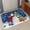 Navy Blue, variant on Front Door Mat Indoor Outdoor 19.7"x31.5", Navy Blue Christmas Absorbent Non Slip Welcome Mat, Snowman Xmas Tree Ball Gifts Winter Low Profile Entryway Rug for Front Entrance Porch Back Door Patio