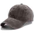 thumbnail image 1 of Unisex Children Casual Solid Baseball Hat Adjustable Washed Baseball Cap, 1 of 4