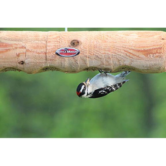 Kettle Moraine Cedar Upside Down Clinger Suet Plug Log Feeder