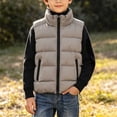 thumbnail image 2 of StSilkitty Boys Girls Puffer Vest Zip up Sleeveless Stand Collar Jacket Coat Fall Winter Warm Outerwear with Pockets, 2 of 9