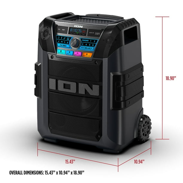 ION Audio Tailgater XL - Portable All-Weather Speaker with Premium
