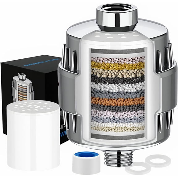 Arcticwind Shower Filter,Filtered Shower Head Set-20 Stage,High Output Shower Water Filter to Remove Chlorine Fluoride, and Other Chemicals,Suitable for hard water high output filters