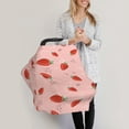 thumbnail image 3 of Fotbe Strawberry Pattern Car Seat Covers for Babies, Nursing Breastfeeding Cover Infant Carseat Canopy, Soft Stretchy Carrier Cover, 3 of 9