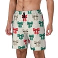 thumbnail image 1 of Fotbe Retro bows Traje de Baño para Hombre – Shorts de Natación de Secado Rápido con Forro y Bolsillos-XX-Large, 1 of 6