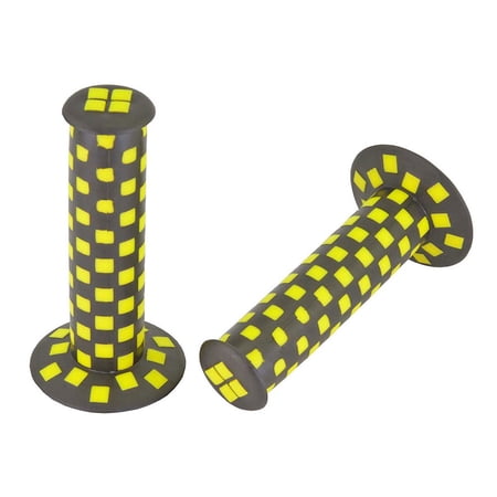 Alta Bicycle Vintage Checkered BMX Style 124mm Long Bicycle Grips  Multiple Colors. (Black/Yellow) price history on PriceWatchPro