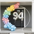 thumbnail image 5 of Silver Number 94 Mylar Foil Balloon 40 inch - Helium or Air Filled Metallic Balloons for 94th Birthday Party, Graduation, Corporate Event Decorations, 5 of 8